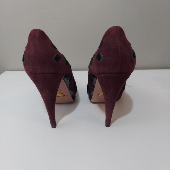 Prada Leopard Print Heels Pumps Size 38.5 - Picture 6 of 13